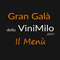 Il Menù del Gran Galà della ViniMilo 2019